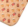 thumbnail image 3 of Orange Christmas Gingerbread Man Pattern Dish Drying Mat for Kitchen 1 Pack, Ultra Absorbent Microfiber Dishes Drainer Mats,18x24in(46x61cm), 3 of 4