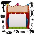 thumbnail image 2 of 1 Ensemble de Marionnettes d'Ombre Bricolage Kit d'Artisanat Créatif pour Enfants Équipement d'Expérience Scientifique Spectacle de Marionnettes Théâtre Toile de Fond de Carnaval Jouets de Narration, 2 of 5