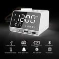 thumbnail image 2 of K11 Bluetooth 4,2 Radio Despertador Altavoz Con 2 Puertos Usb Led Despertador Digital Decoración Del Hogar Snooze Reloj De Mesa Methold HA024343-03, 2 of 5