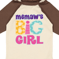 thumbnail image 4 of Inktastic Memaw Big Girl Girls Long Sleeve Baby Bodysuit, 4 of 5