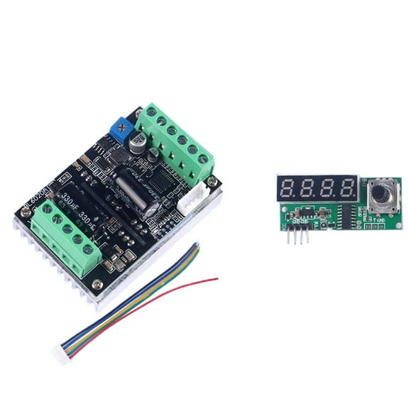 BLDC Motor Driver 500W High Power 6-60V 20A Hall Brushless Motor Speed Control Board PWM Three-Phase with Module,1 x Motor Drive Board 1 x mini Module