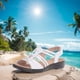 thumbnail image 5 of Sandalias Vestir Zapatos para Planas Ahuecadas Punta Abierta Antideslizante Mujer, 5 of 8