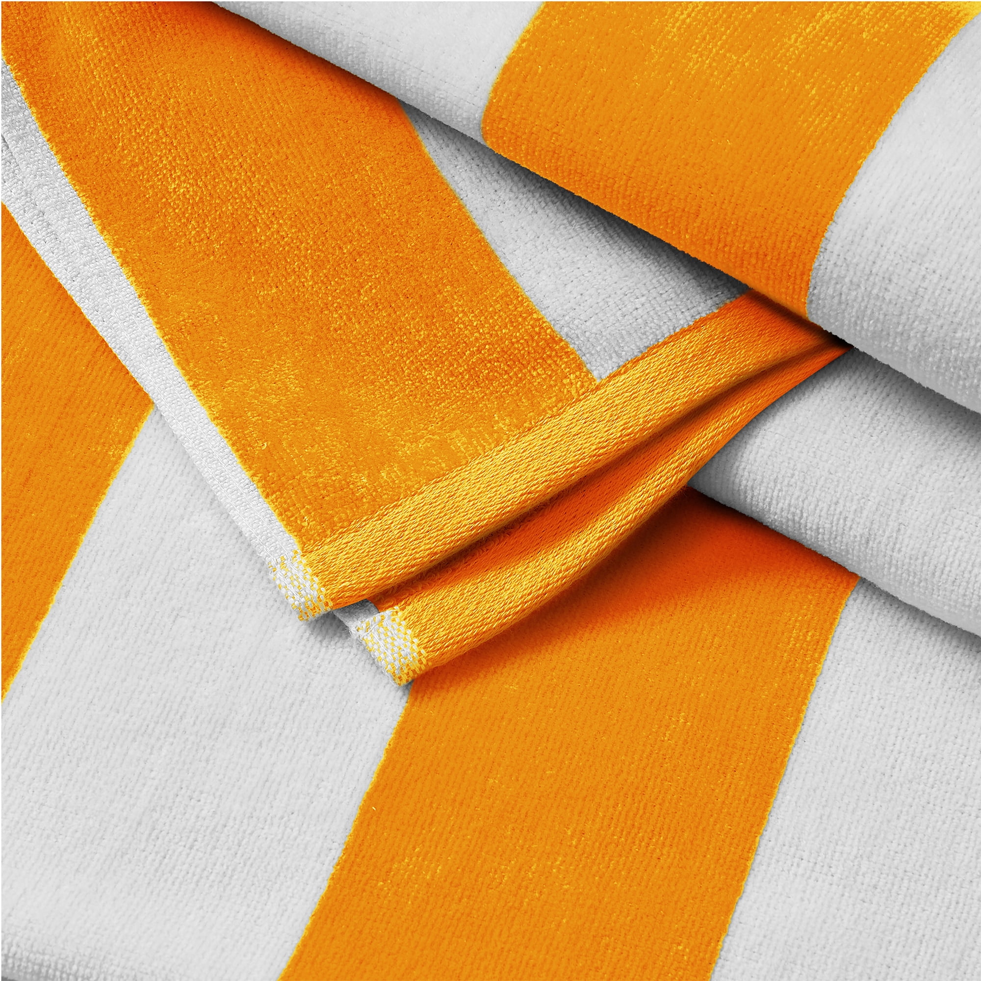 100% Cotton Velour Cabana Beach & Pool Towels - 4 Pack, 30" x 60"