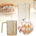thumbnail image 2 of Large Capacity Transparent Square Toothbrush Holder Cup For Modern Bathroom Organization With Efficient Drain Design, 2 of 6