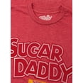thumbnail image 2 of Tee Luv Men's Distressed Sugar Daddy Candy Logo Shirt (XL), 2 of 7
