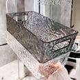 thumbnail image 7 of Ngheia White Transparent Glacier Cosmetic Storage Box - Stackable Clear Plastic Organizer for Bathroom, Pantry, Fridge, Drawer, 1-Pack, 7 of 7