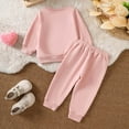 thumbnail image 6 of CZHQWE Toddler Outfits 2 Year Old Girl Clothes Girl Clothes Newborn Infant Outfits Pants Cute Sets For Girls Pink 18-24 Months, 6 of 6