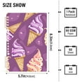 thumbnail image 3 of Delicious Ice Cream Ring Binder Notebook Journey Note Diary College Ruled Spiral Notebook Study Loose Leaf Paper A5 60 Pages, 3 of 8