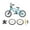 Light Blue, variant on Milaget Mini Alloy BMX Finger Bike Bike Fans Kids Children Wheel Toy Game Decoration Black