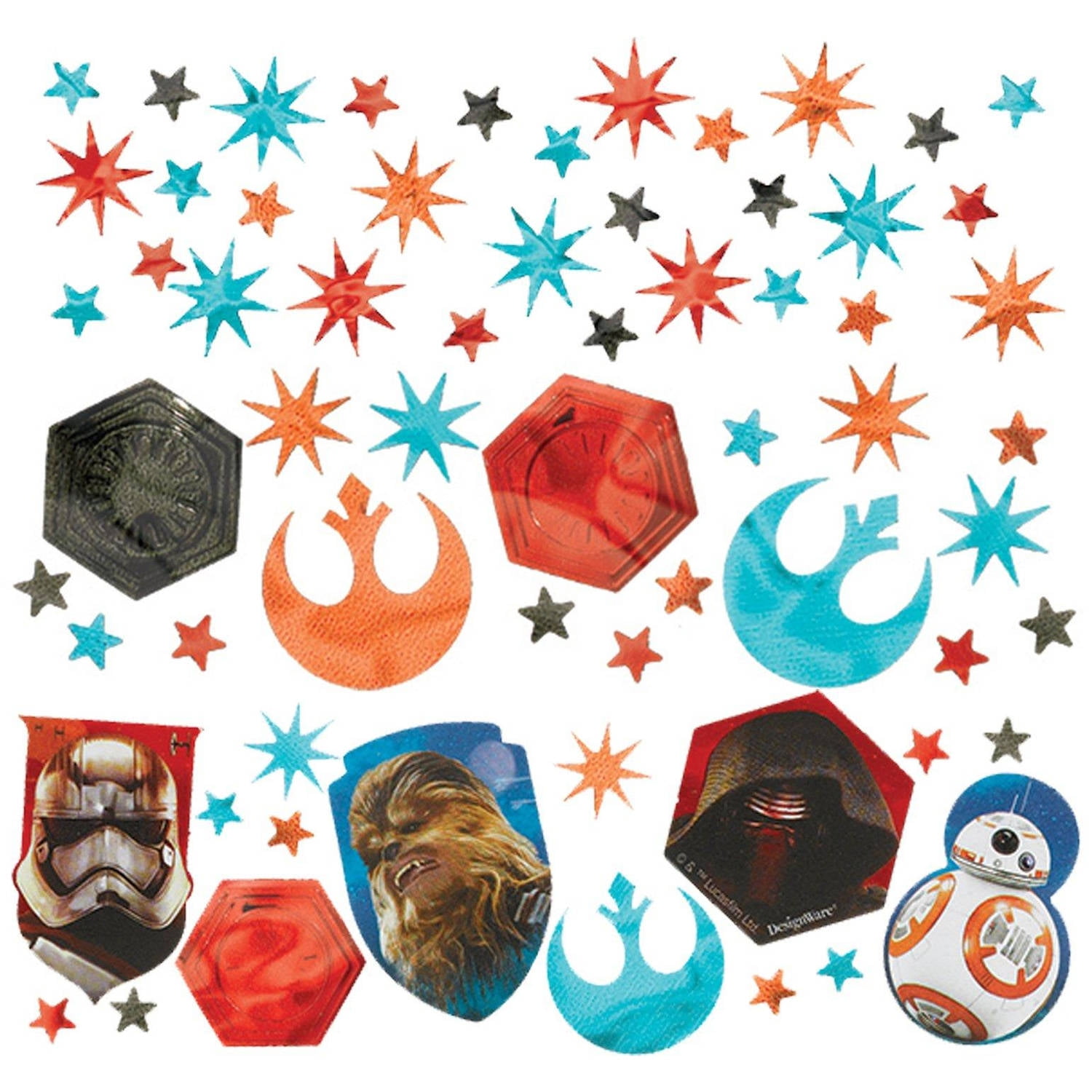 STAR WARS Force Awakens PARTY GAME POSTER ~ Birthday Supplies Decorations VII 