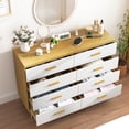 thumbnail image 5 of YYAo Modern White 8-Drawer Dresser for Bedroom - Ample Storage Wide Chest of Drawers, Sturdy & Safe, 5 of 14