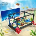 thumbnail image 4 of Fish Tank Building Set,Compatible with Lego Aquarium Including Marine Life Animals,Creative Lighting Fish Tank with Submarine Educational Building Toys for Kids 6-12(625Pieces), 4 of 7