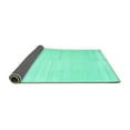 thumbnail image 2 of Ahgly Company Indoor Square Solid Turquoise Blue Modern Area Rugs, 3' Square, 2 of 4