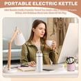 thumbnail image 2 of Mini Electric Kettle Portable Travel Tea Kettle with 6 Variable Presets 500mL 316 Stainless Steel Auto Shut-Off US Plug, 2 of 7