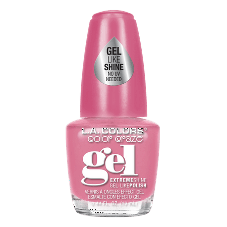 LA Colors Gel Shine Nail Polish, Mademoiselle, 0.44 Oz
