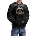 thumbnail image 3 of LAOLIUSN Soul Men's Skull Pattern 3D Print Fashion Design Hoodies Sweatshirt, S-4XL, 3 of 7