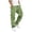 Green, variant on RQYYD Boys Cargo Pants Baggy Pull on Uniform Pants Casual Drawstring Elastic Waisted Open Bottom Straight Leg Trousers with Pockets