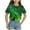 Green, variant on Godom Girls Tee Shirt Short Sleeve Cotton Casual Graphic T-Shirts Summer Shirts