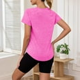 thumbnail image 7 of OGLCCG Women's Short Sleeve Running Shirts Lightweight V Neck Quick Dry Athletic T-Shirts Casual Loose Fit Outdoor Hiking Tops, 7 of 7