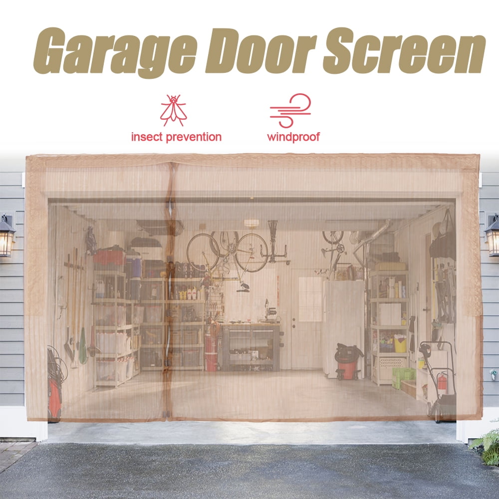 Garage Screen Door Double Car Garage Enclosure Curtain Door