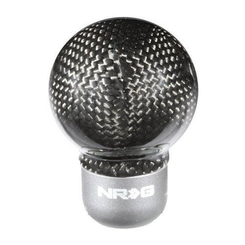 NRG Gear Shift (Shifter) Knob 5 Speed SemiBall REAL Black Carbon