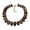 Gray, variant on Fashionable Geometric Beaded Necklace Bohemian Styles Adjustable Clavicle Chain For Women Trendy Resin Jewelry