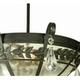 thumbnail image 6 of Meyda Tiffany 135848 Florentine 3 Light 24" Wide Semi-Flush Bowl Ceiling Fixture - Black, 6 of 7