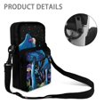 thumbnail image 5 of FUIALDOLG Polyester Crossbody Bags Lightweight Portable Crossbody Purse for Hiking, Mystic Mushroom Snail Design Shoulder Bag, 5 of 7