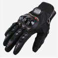 thumbnail image 1 of (Grande, negro)Guantes de moto de verano de malla transpirable pantalla táctil Rojo Verde, 1 of 5