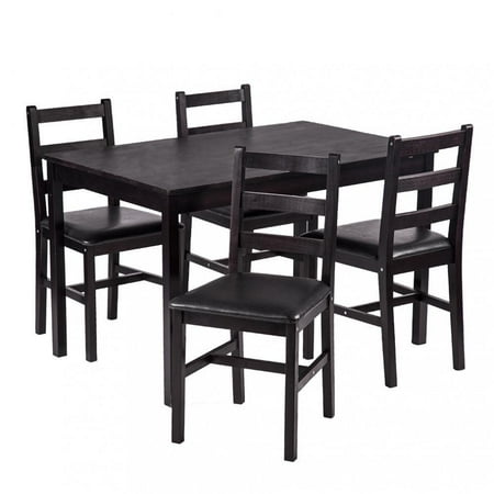 Dining Table Set Pine Wood Kitchen Dining Room Table Dinette Table With 4 Chairs