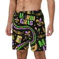 thumbnail image 2 of Daiia Mardi Gras3 Mens Swim Trunks Swim Shorts Quick Dry Swim Shorts with Mesh Lining Pockets-X-Large, 2 of 9