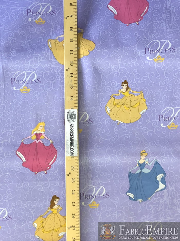 Disney’s Princess Snow White Yellow Cotton Fabric 18” x 21” Fat Quarter