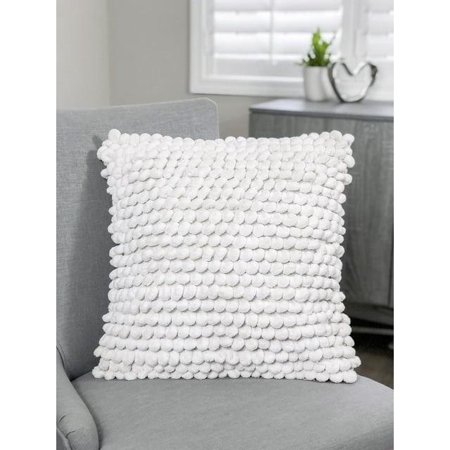 Coussin décoratif Ivory Park Bubbles Blanc
