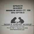thumbnail image 2 of PAPAW'S GARDEN SUPPLY LLC. HELPING THE NEXT GENERATION GROW! Seaside Hybrid Spinach 150 Seeds, 2 of 5