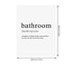 thumbnail image 2 of Xihbxyly Letrero de Baño Bohemio, Impresión Artística Divertida para Pared, Diseño Personalizado, Decoración para El Hogar, Un Toque Elegante, Disponible En Varios Tamaños, Sin Marco., 2 of 2