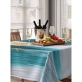 thumbnail image 6 of Abstract Teal Gold Table Cloth, Green White Wall Art Textured Waterproof Tablecloth for Rectangle Tables, Reusable Washable Fabric Table Cover for Restaurant Kitchen Dining Tables 60"x84", 6 of 6