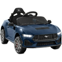 Best Choice Products Kids 12V Electric Ride-On Car Officially Licensed Ford Mustang w/ Remote, LED Lights - Blue