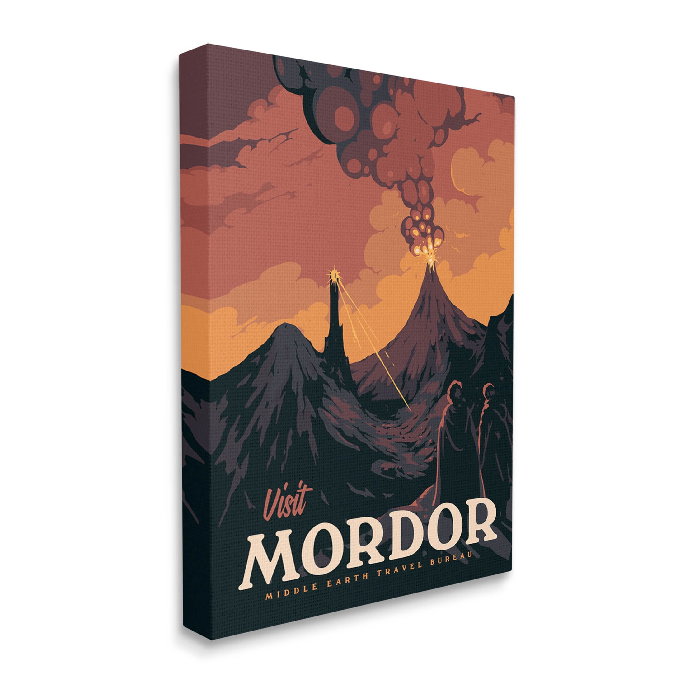 Stupell Industries Visit Mordor Volcano Fantasy Literature Graphic Art Gallery Wrapped Canvas Print Wall Art, Design by Matheus Lopes Castro