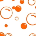 thumbnail image 4 of Matsuzay Burbujas Círculo Removible Papel tapiz Baño Ventana Etiqueta de la pared Hogar DIY PVC Calcomanías Pegatinas de pared Decoración del hogar naranja, 4 of 6