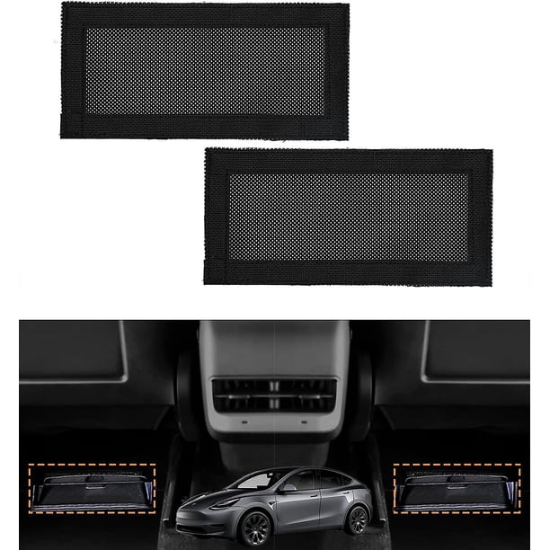 (4 piezas) Y/3 Cubierta de ventilación de aire del asiento trasero Protector de rejillas Estilo velcro Asiento Salida de aire acondicionado Flujo de aire Rejilla de ventilación Cubiertas de