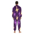 thumbnail image 7 of Electric Purple Adult onesie Pajamas, Crystal Velvet Ultra Soft Warm Jumpsuit for Men and Women, 7 of 7