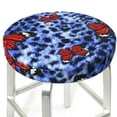thumbnail image 3 of Naloa Abstract Colorful Butterflies Round Bar Stool Cushion Cover 12-14 inch, Fits Kitchen, Office, Restaurant Chairs - 13 inch, 3 of 7
