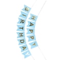 thumbnail image 4 of Billuyoard Feliz cumpleaños fiesta colorida decoración de cumpleaños reutilizable bandera de fiesta larga Kits de decoración para fiestas Azul, 4 of 6