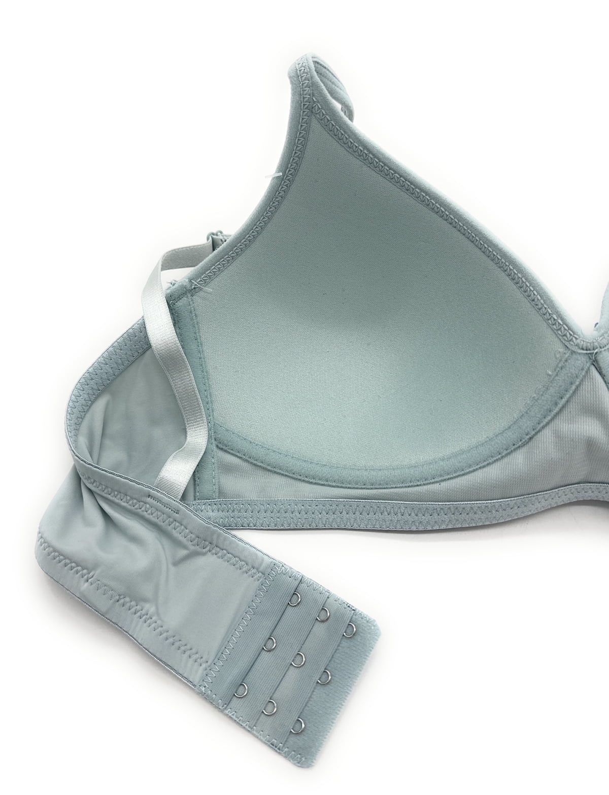 Iheyi 6 Pieces No Wire Full Cup Plain/Lace Light Padded Wire Free Bra A/B/C (36C)