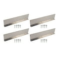 thumbnail image 1 of Paquete de 4 canaletas de aluminio para canaletas de lluvia Nikou con protección contra salpicaduras, 1 of 15