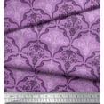 thumbnail image 3 of Soimoi Viscose Chiffon Fabric Filigree Damask Printed Fabric 1 Yard 42 Inch Wide, 3 of 3