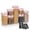 Pink, variant on Cheer Collection Airtight Food Storage Containers Includes Dry Erase Marker and Labels, Set of 7 - Pink