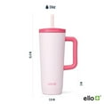 thumbnail image 5 of Ello Ultra Clean 24 oz Stainless Steel Tumbler with Bottle Bag Sling, Strawberries, 5 of 9
