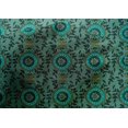 thumbnail image 4 of oneOone Cotton Silk Fabric Leaves & Floral Block Print Fabric By The Yard 42 Inch Wide, 4 of 4