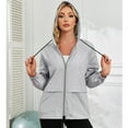 thumbnail image 3 of American Trends Rain Coats for Women Waterproof with Hood Packable Rain Jackets Womens Lightweight Rain Jackets Outdoor Gray S, 3 of 9